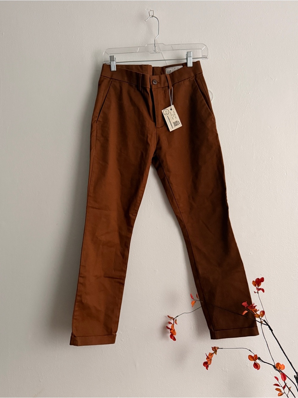 GAP Men's Brown Casual Chino Pants